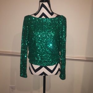 Gucci Designer Couture Green Blouse